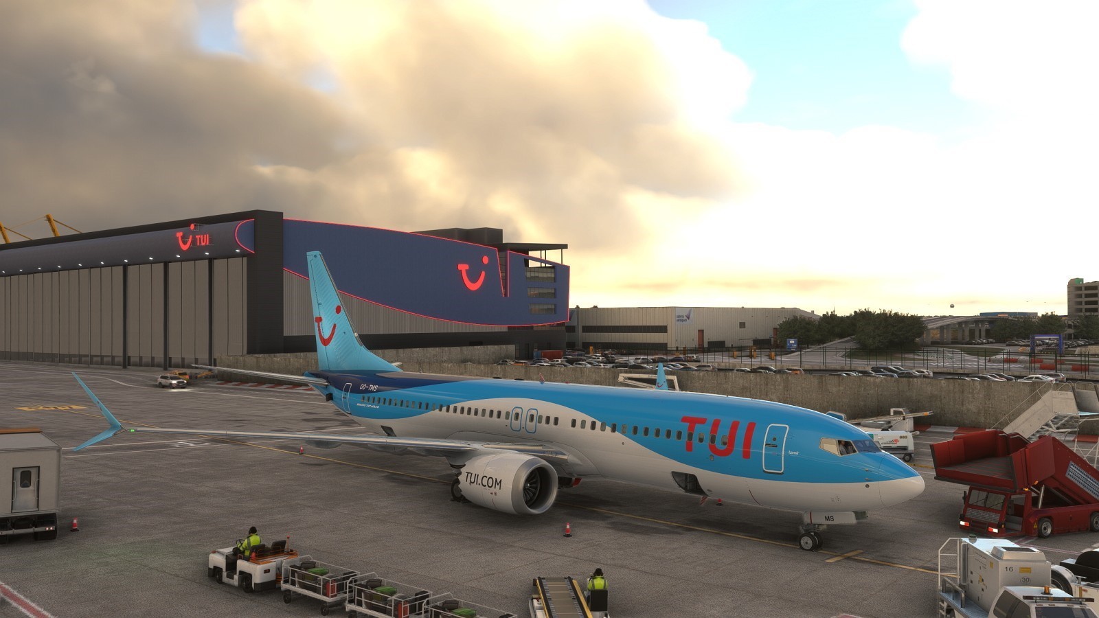 iFly 737 MAX in TUI livery at the airport