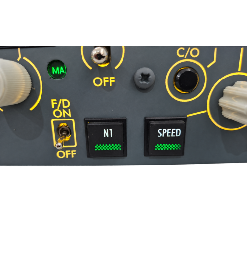MCP - white button legends and green activation bars