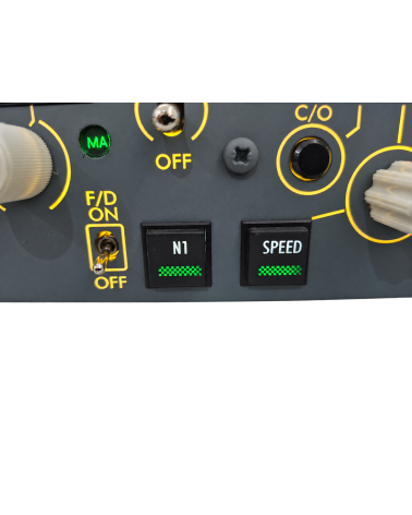 MCP - white button legends and green activation bars